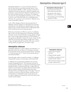 Haemophilus influenzae type b: Pink Book (PDF: 800KB/14 pages)