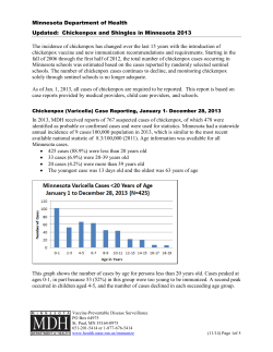 Updated: Chickenpox and Shingles in Minnesota 2013 (PDF)