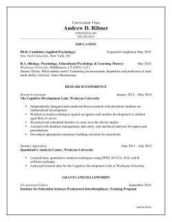 Andrew's CV