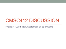Discussion slides
