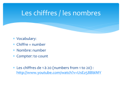 French numbers