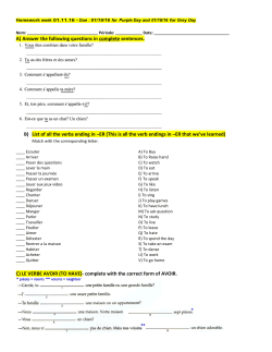 011116 French Level 1 Homework_Due date 011916