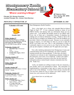 Newsletter September 24, 2015