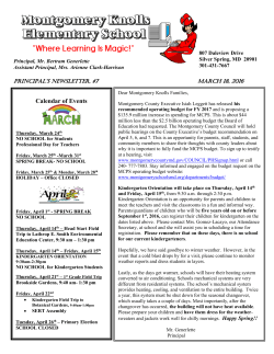 Newsletter March 18, 2016