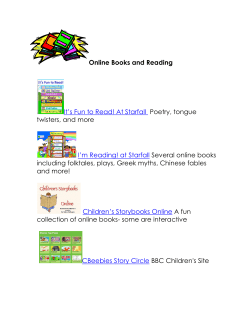 Online Books and Reading