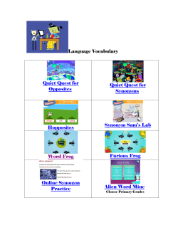 Language Vocabulary