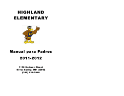 HES Parent Handbook 2011-2012 Spanish