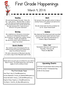 1stGrade March 4