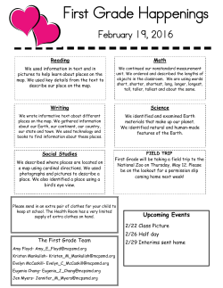 1stGrade February 19