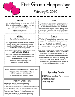 1stGrade February 5