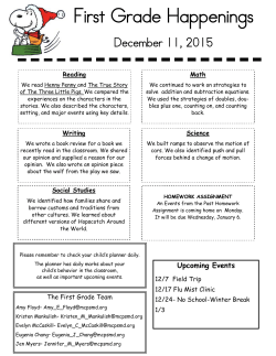 1stGrade December 11