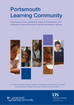 Portsmouth Learning Community: Final Report [PDF 618.46KB]