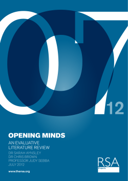 Opening Minds Literature Review [PDF 831.86KB]