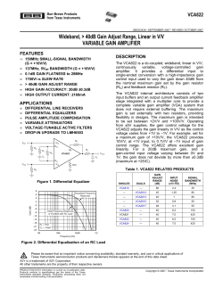 VCA822 TI, VGA, single, linear.pdf