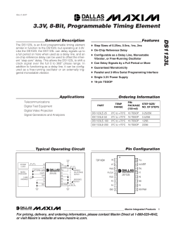 DS1123L Maxim delay line, programmable 8-bit serial or parallel.pdf