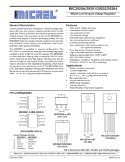 MIC2920-x.x Micrel, LDO, various pkg.pdf