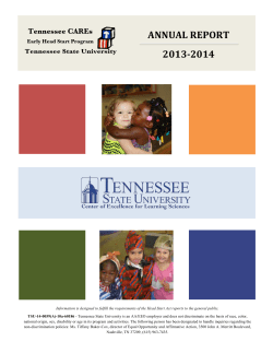 2013 - 2014 Head Start Annual Report