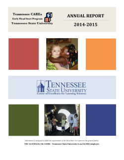 2014 - 2015 Head Start Annual Report