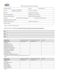 Profile Planner