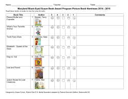 Picture Book Comment Sheet