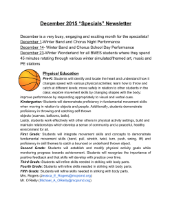 December Specials Newsletter