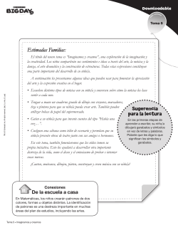 Theme 5 -&nbsp;Imagine It, Make it Newsletter&nbsp;(Spanish)