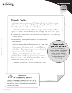 Theme 2 - My Family Newsletter (Spanish)