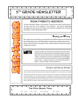 5th September Newsletter