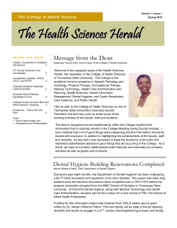 Spring 2010 (Vol 1, Issue 1)