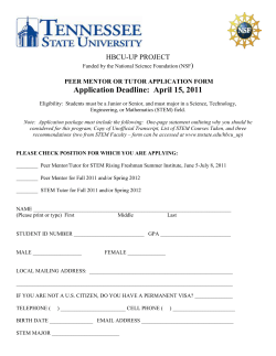 Mentoring/Tutoring Application