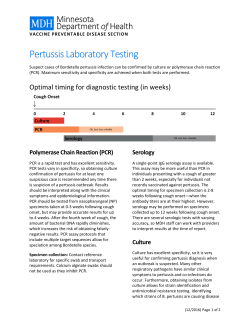 Pertussis - Laboratory Testing (PDF)