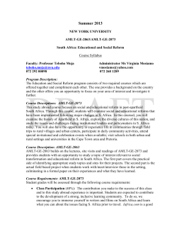 2013 Sample Syllabus