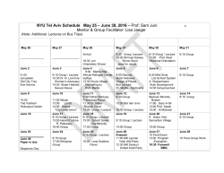 Draft Calendar