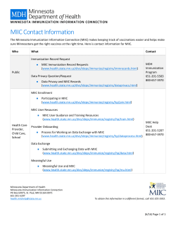 MIIC Contact Information (PDF)