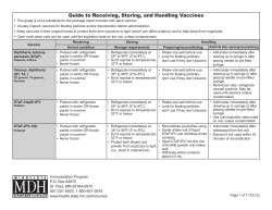 Guide to Receiving, Storing, and Handling Vaccines (PDF)