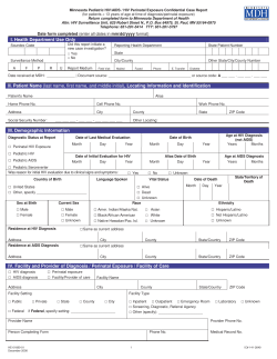 Pediatric HIV/AIDS Confidential Case Report Form (PDF)