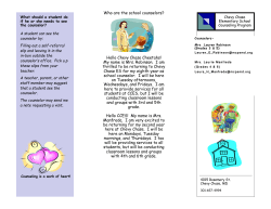 Counseling Services at CCES