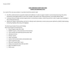CCES' School Improvement Plan