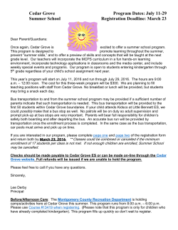2016 Summer School Letter&nbsp;