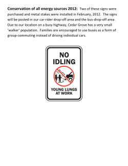 No Idle Signage
