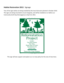 Habitat Restoration Signage