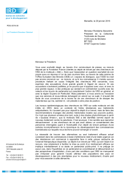 In a letter to Alexandre