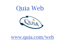 overview of Quia