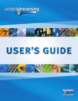 unitedstreaming User Guide