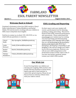 Quarter 1 Newsletter