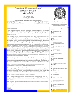 Barnyard Bulletin April 2016