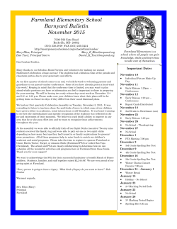 Barnyard Bulletin November 2015