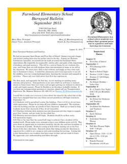 Barnyard Bulletin September 2015