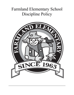 Discipline Policy 2014-2015