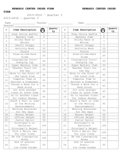 Clearspring Order Form 15-16 Q3
